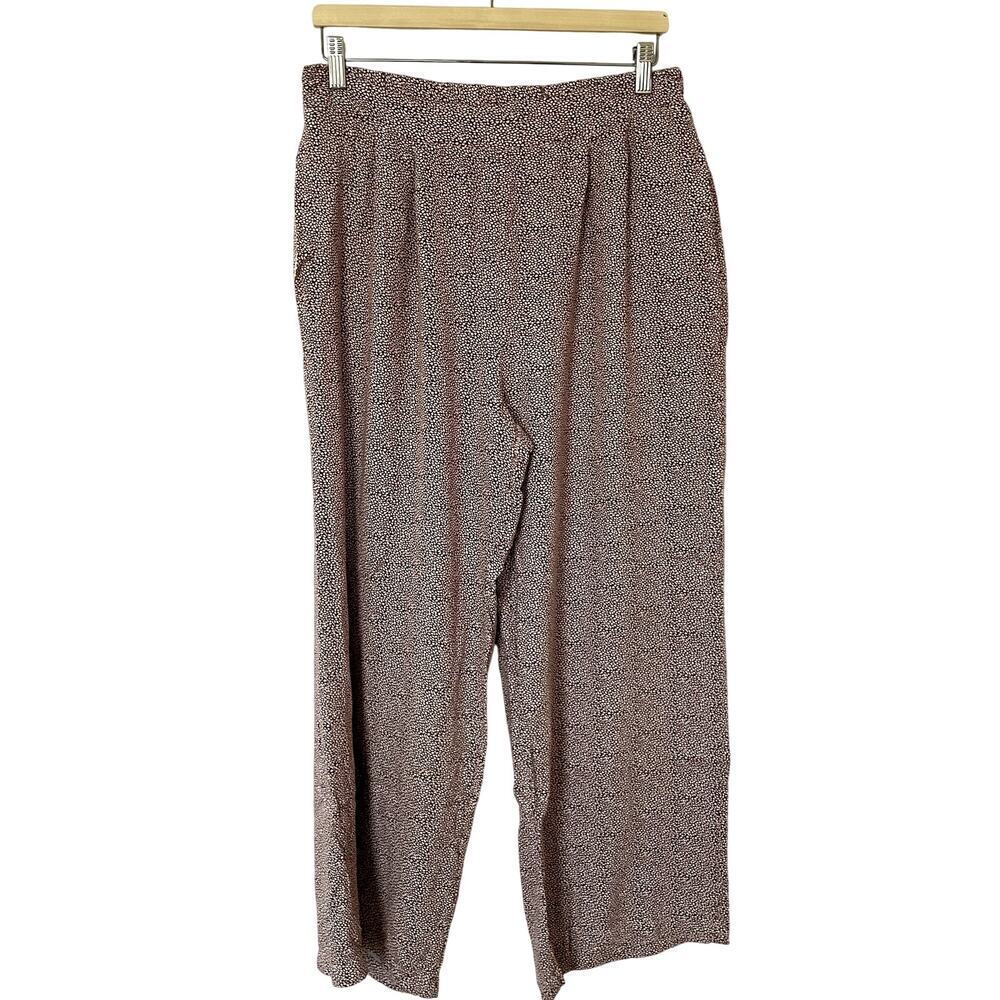 Anthropologie Thread & supply red white sports women's flowy pants large pockets